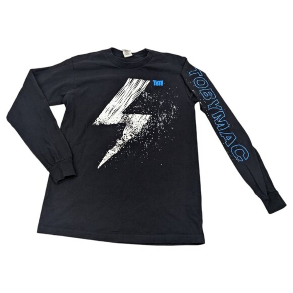 Toby Mac TM‎ The Elements Adult Small Black Long Sleeve Shirt double Two sided